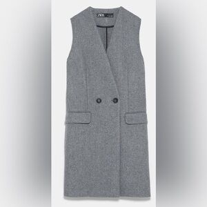 Zara sleeveless jacket XS